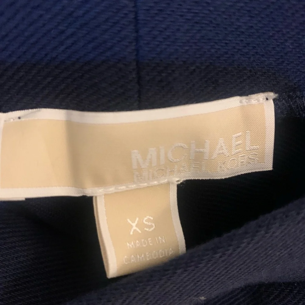 Michael Kors Pull Midnight Blue Cropped Pants NWT
